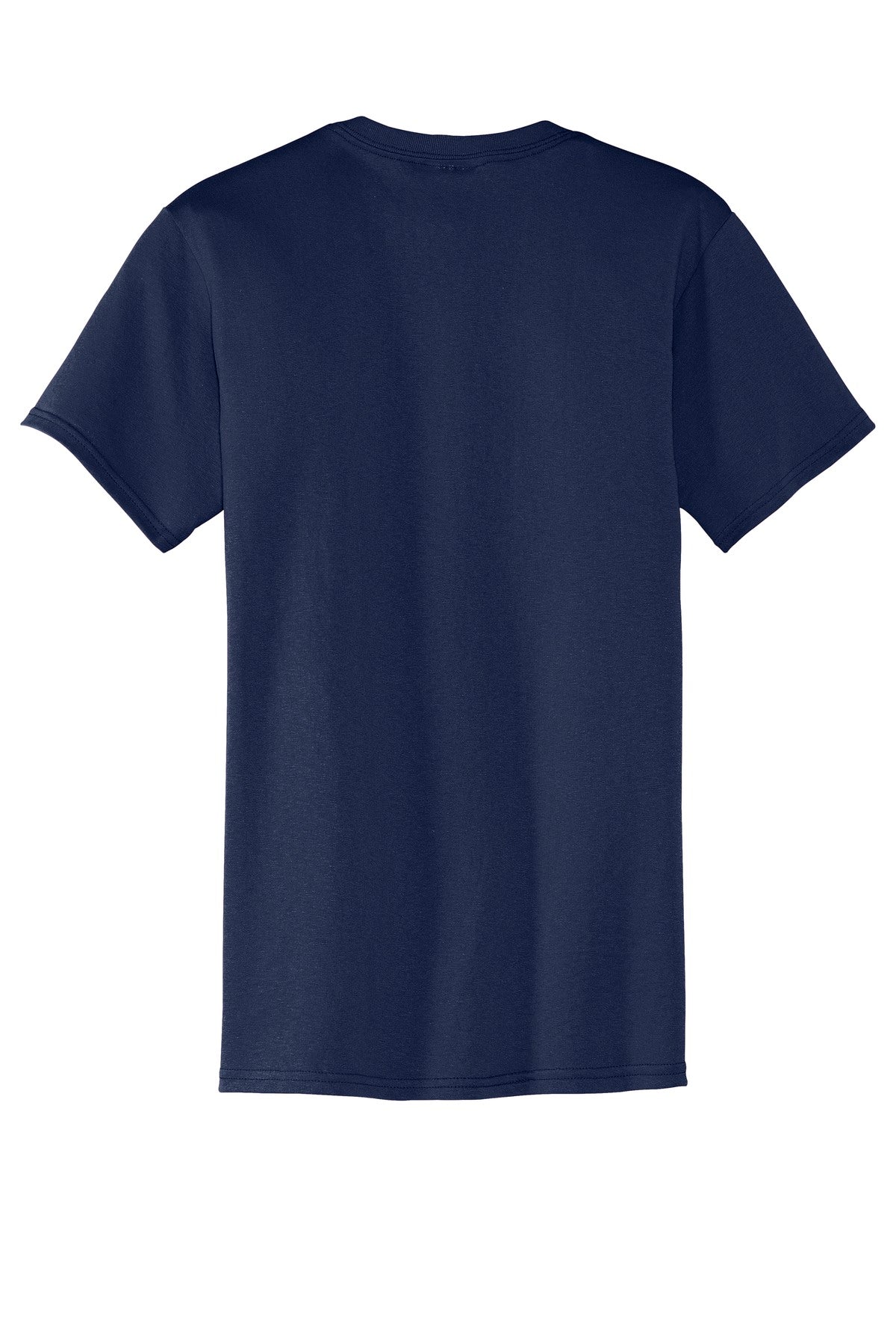 Port & Company Core Blend Pocket Tee. PC55P Navy