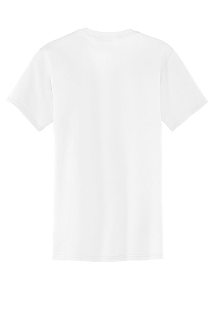 Port & Company Core Blend Pocket Tee. PC55P White