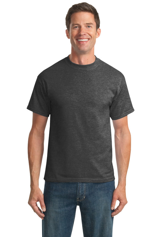 Port & Company Tall Core Blend Tee. PC55T Dark Heather Grey Tall