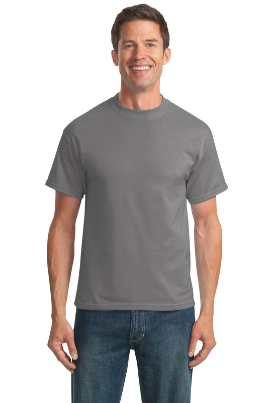 Port & Company Tall Core Blend Tee. PC55T Medium Grey Tall