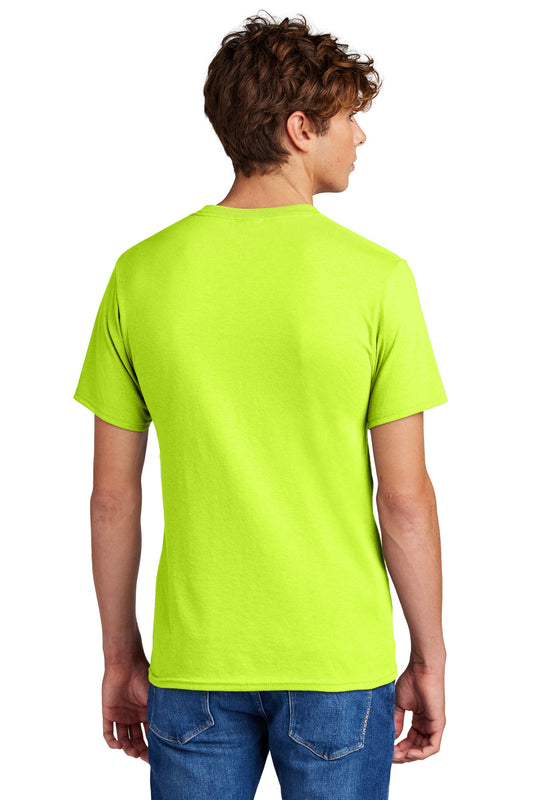 Port & Company Tall Core Blend Tee. PC55T Safety Green Tall