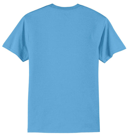 Port & Company Tall Core Blend Tee. PC55T Aquatic Blue Tall