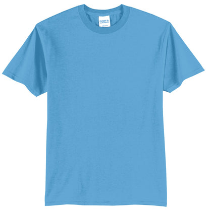 Port & Company Core Blend Tee.  PC55 Aquatic Blue