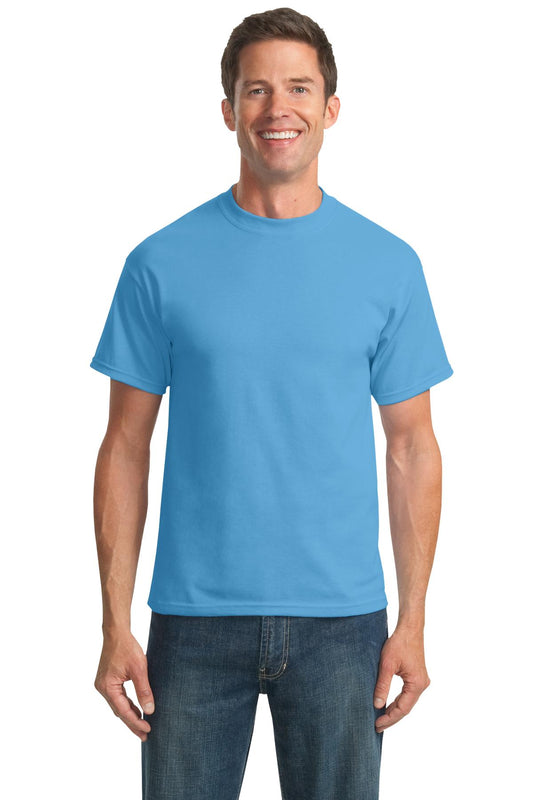 Port & Company Tall Core Blend Tee. PC55T Aquatic Blue Tall