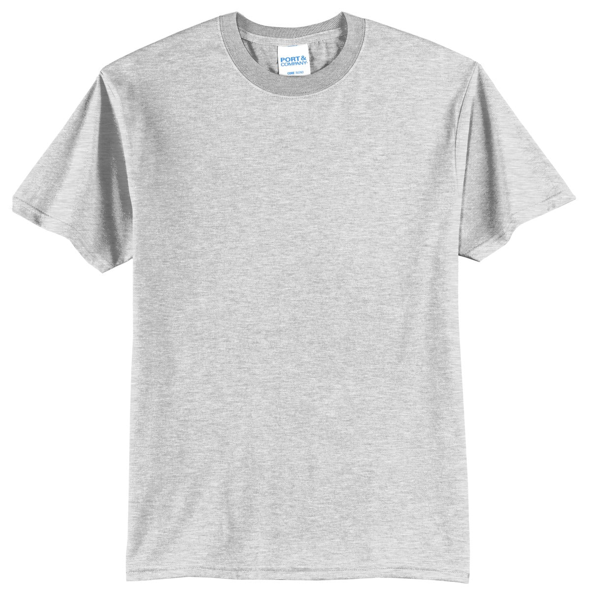 Port & Company Core Blend Tee.  PC55 Ash