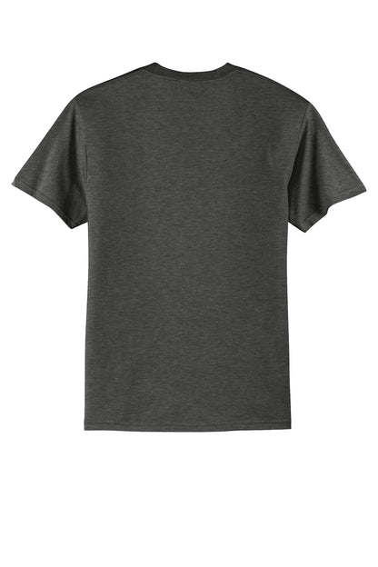 Port & Company Core Blend Tee.  PC55 Black Heather