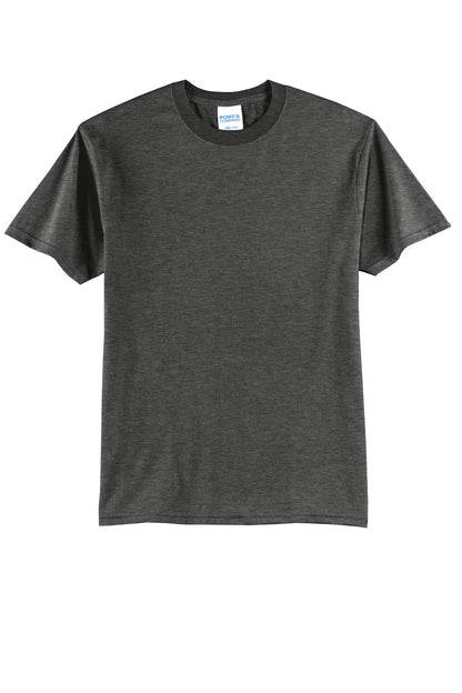 Port & Company Core Blend Tee.  PC55 Black Heather