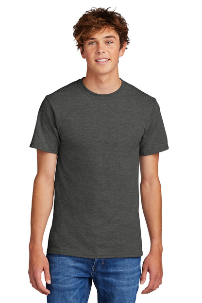 Port & Company Core Blend Tee.  PC55 Black Heather