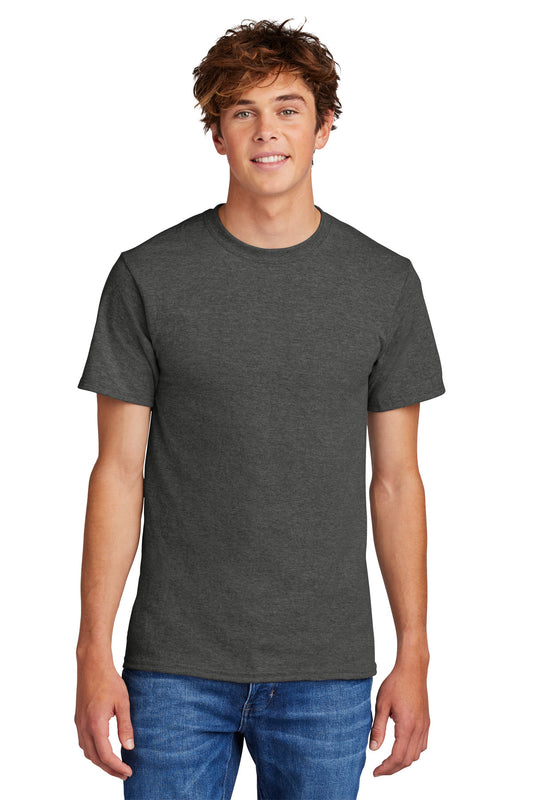 Port & Company Core Blend Tee.  PC55 Black Heather