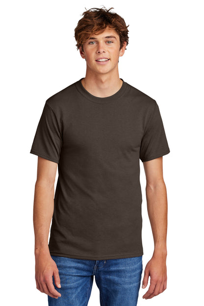 Port & Company Core Blend Tee.  PC55 Brown