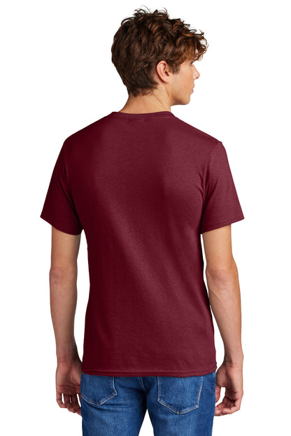 Port & Company Core Blend Tee.  PC55 Cardinal