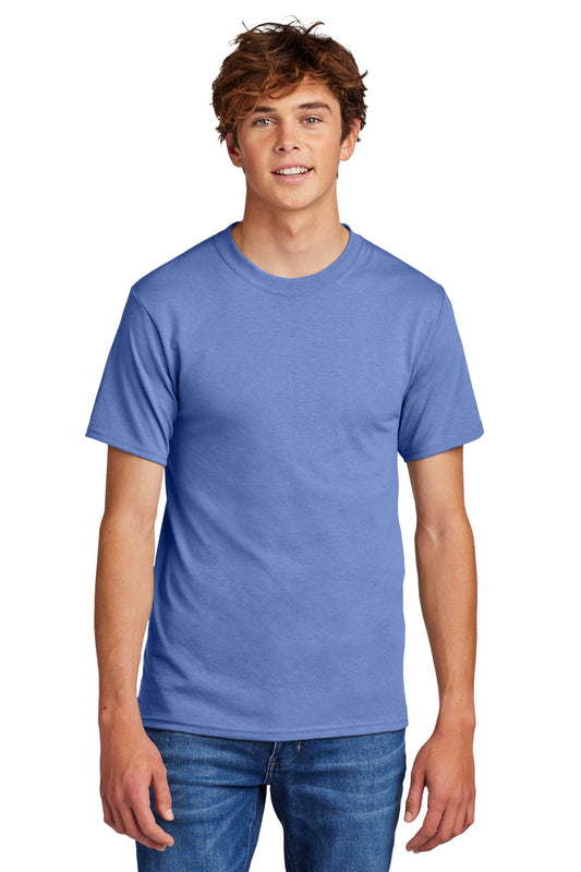 Port & Company Core Blend Tee.  PC55 Carolina Blue