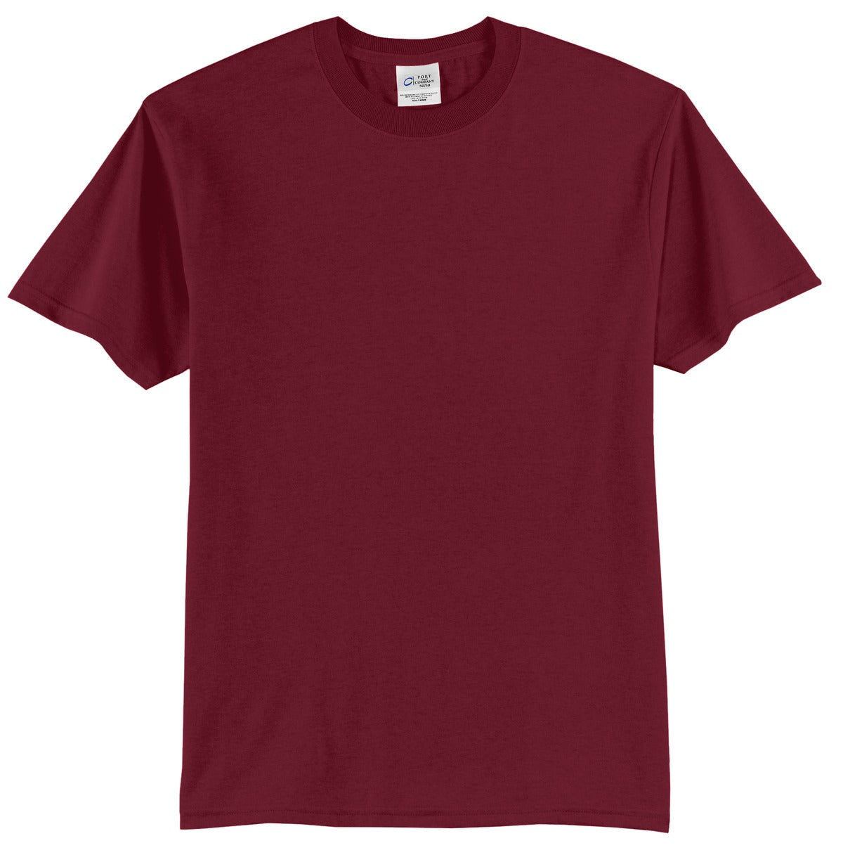 Port & Company Core Blend Tee.  PC55 Cardinal