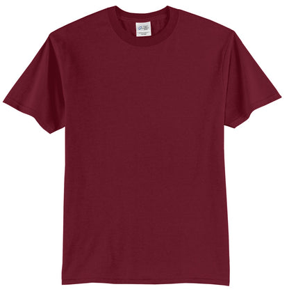 Port & Company Core Blend Tee.  PC55 Cardinal