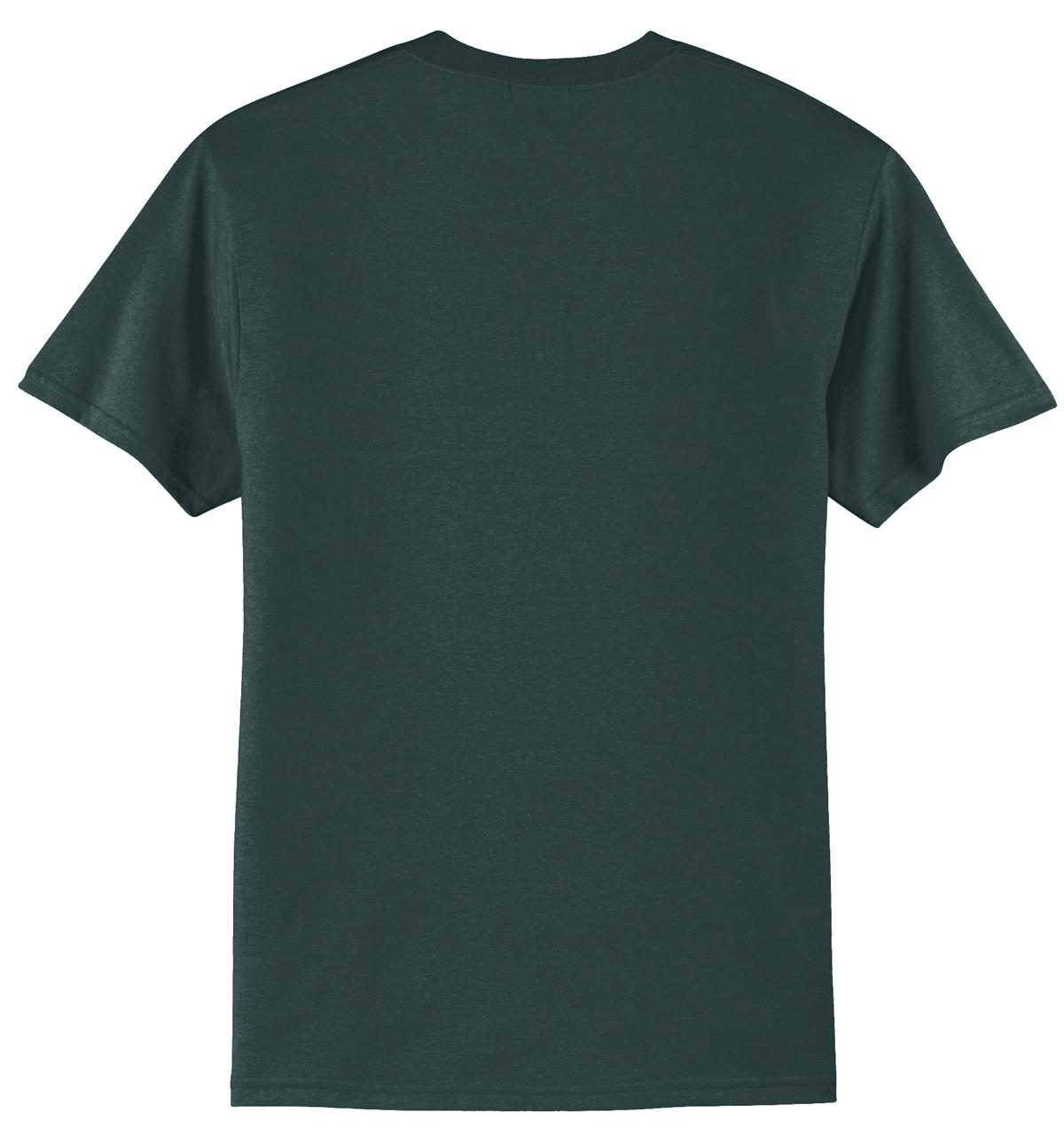 Port & Company Core Blend Tee.  PC55 Dark Green