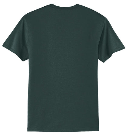 Port & Company Core Blend Tee.  PC55 Dark Green