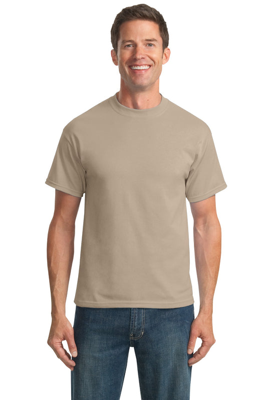 Port & Company Tall Core Blend Tee. PC55T Desert Sand Tall