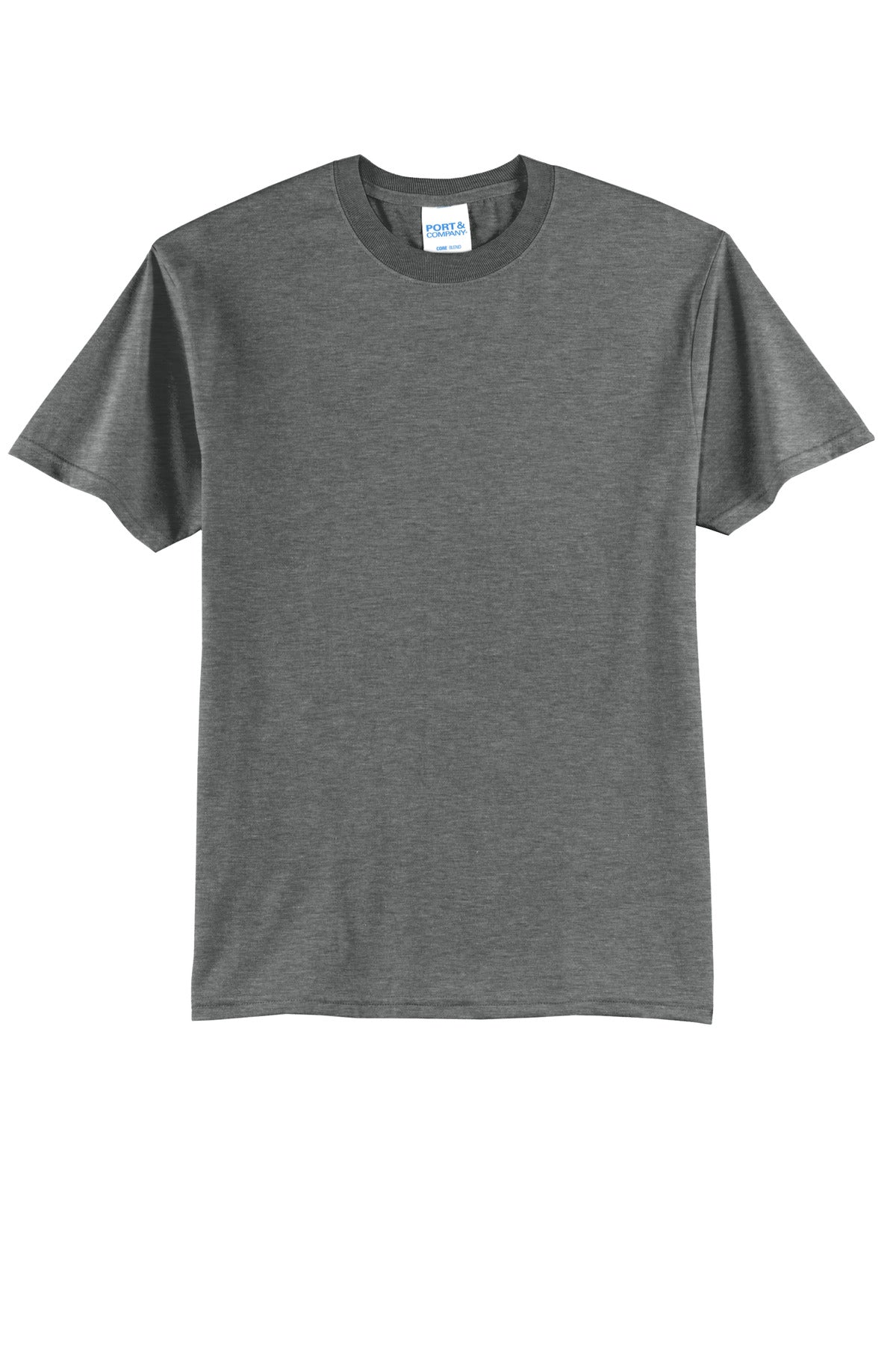 Port & Company Core Blend Tee.  PC55 Graphite Heather