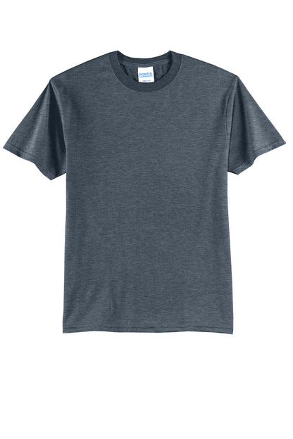 Port & Company Core Blend Tee.  PC55 Heather Navy