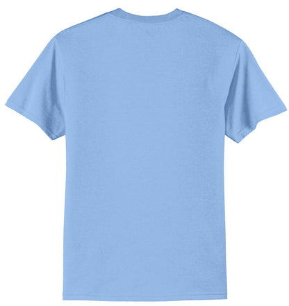 Port & Company Core Blend Tee.  PC55 Light Blue