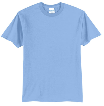 Port & Company Core Blend Tee.  PC55 Light Blue