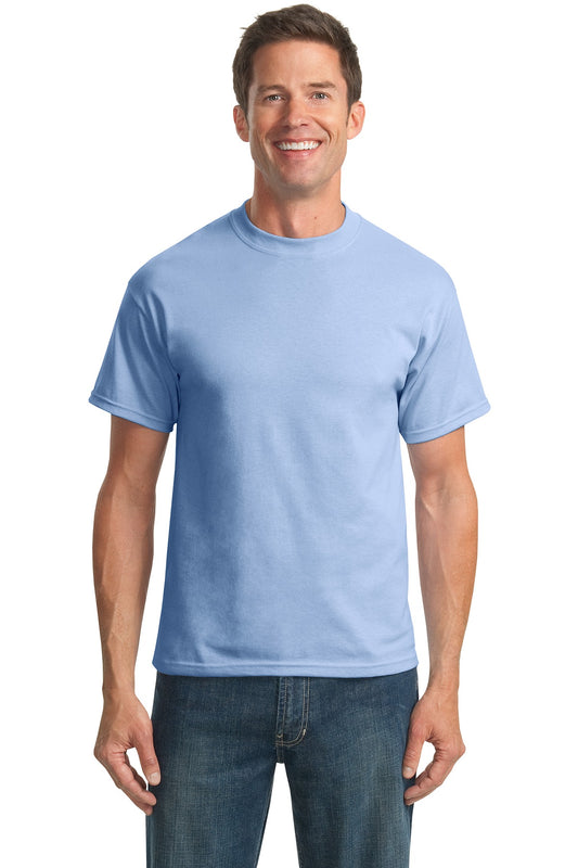 Port & Company Tall Core Blend Tee. PC55T Light Blue Tall