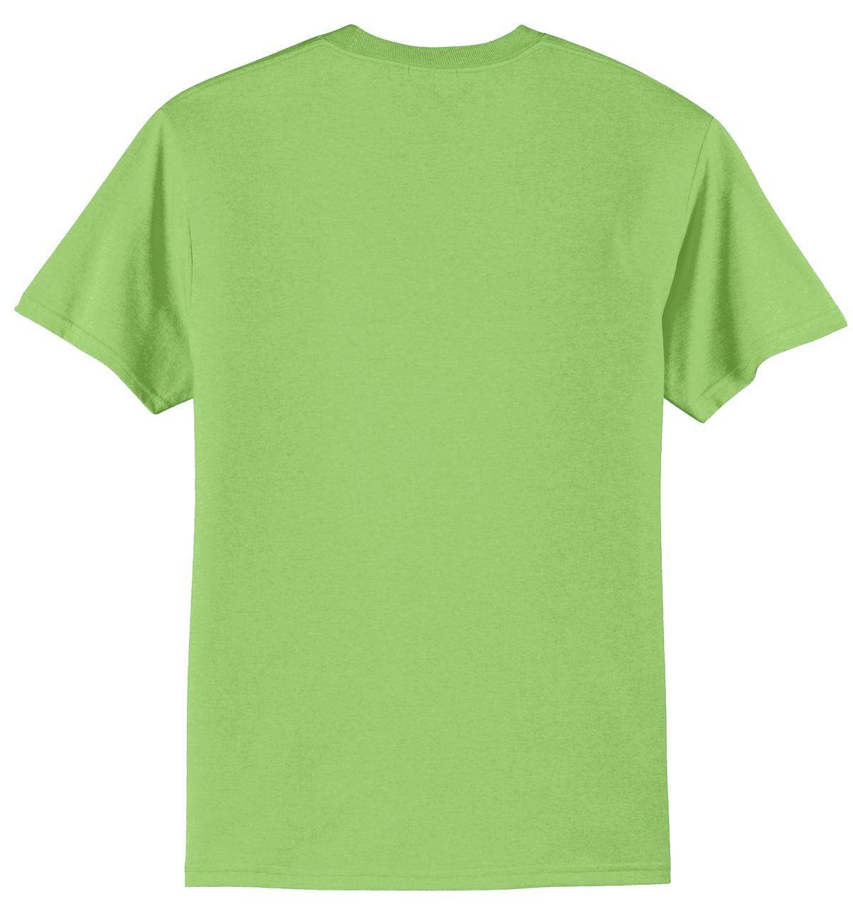 Port & Company Core Blend Tee.  PC55 Lime