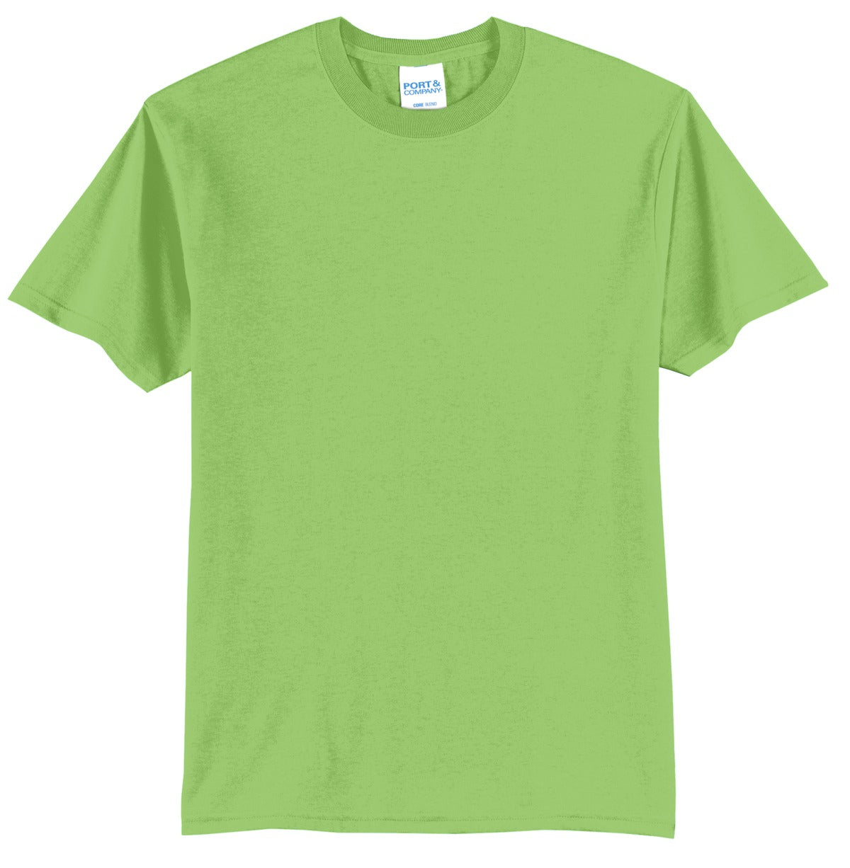 Port & Company Core Blend Tee.  PC55 Lime