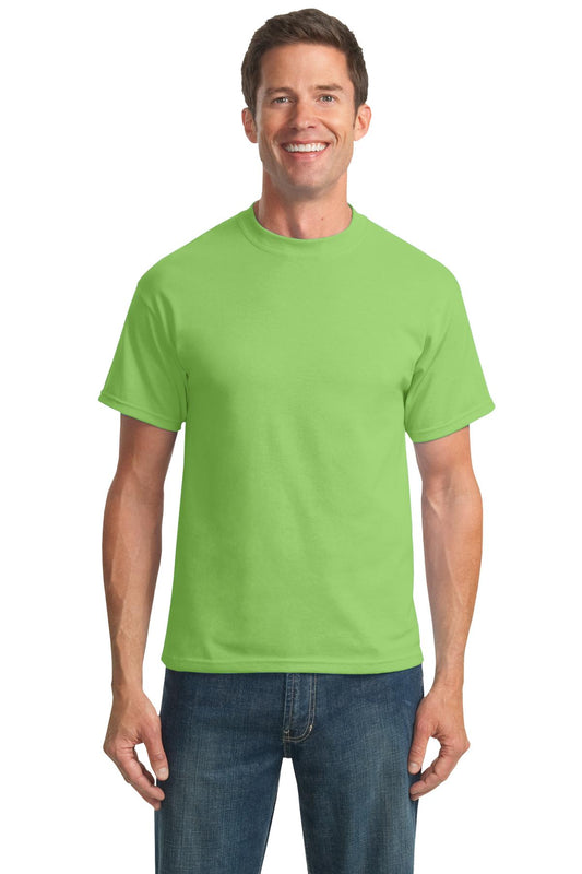 Port & Company Tall Core Blend Tee. PC55T Lime Tall