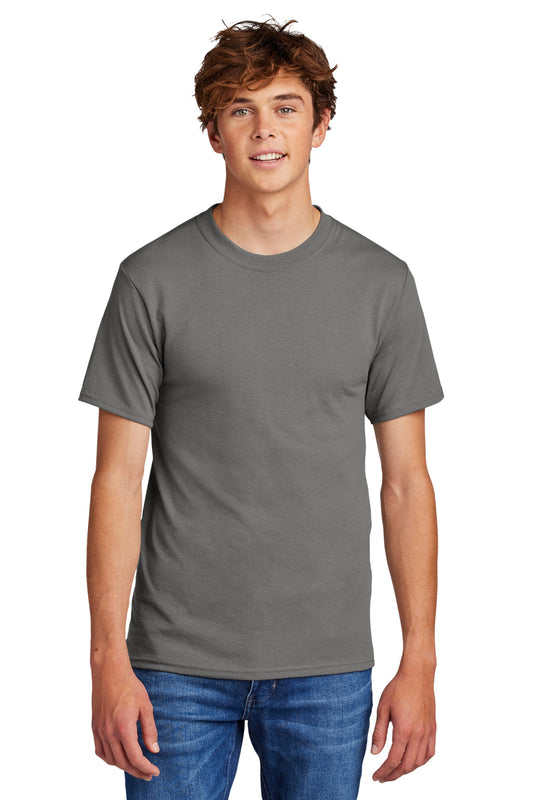 Port & Company Core Blend Tee.  PC55 Medium Grey