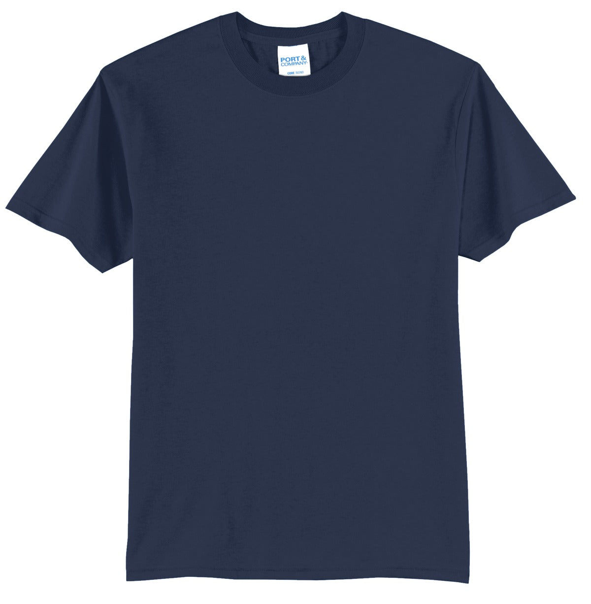 Port & Company Core Blend Tee.  PC55 Navy