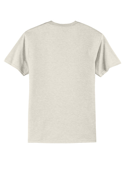 Port & Company Core Blend Tee.  PC55 Oatmeal Heather