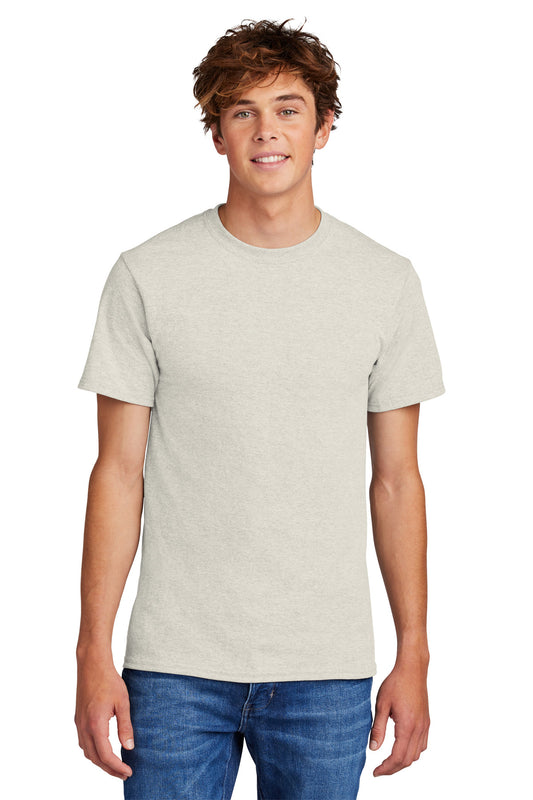 Port & Company Core Blend Tee.  PC55 Oatmeal Heather