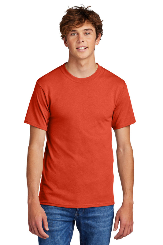 Port & Company Core Blend Tee.  PC55 Orange