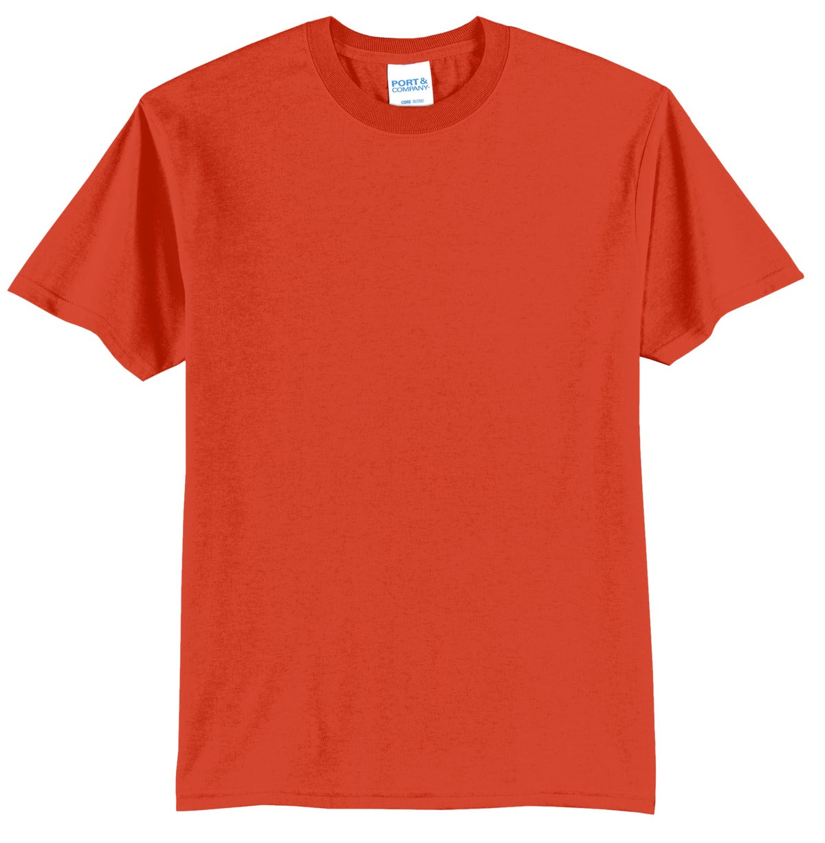 Port & Company Core Blend Tee.  PC55 Orange
