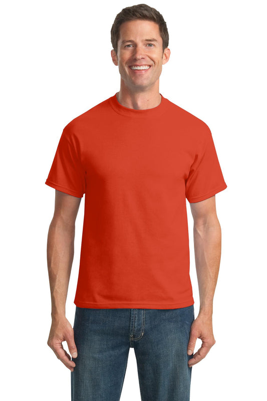 Port & Company Tall Core Blend Tee. PC55T Orange Tall