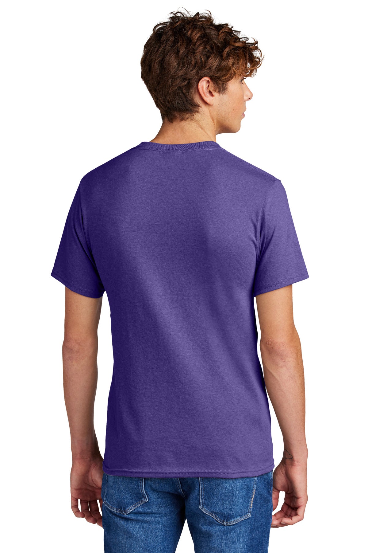 Port & Company Core Blend Tee.  PC55 Purple