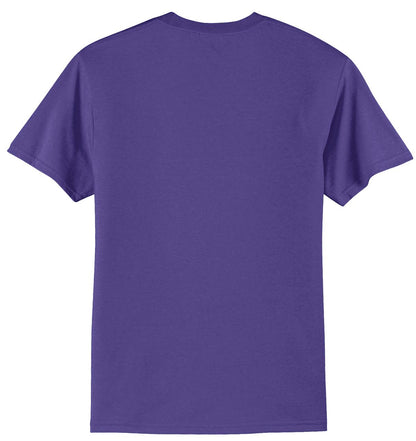 Port & Company Tall Core Blend Tee. PC55T Purple Tall