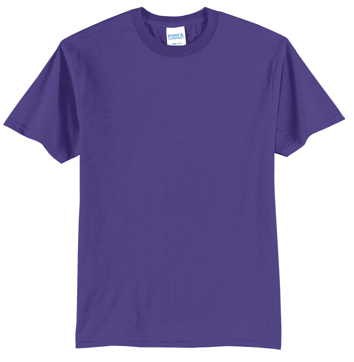 Port & Company Core Blend Tee.  PC55 Purple