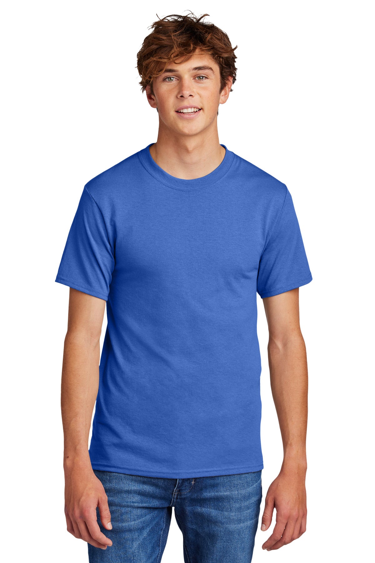 Port & Company Core Blend Tee.  PC55 Royal