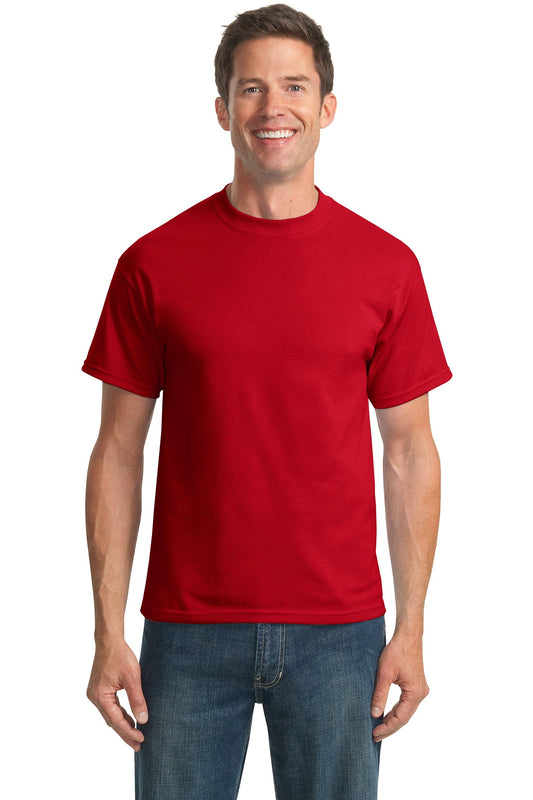 Port & Company Tall Core Blend Tee. PC55T Red Tall