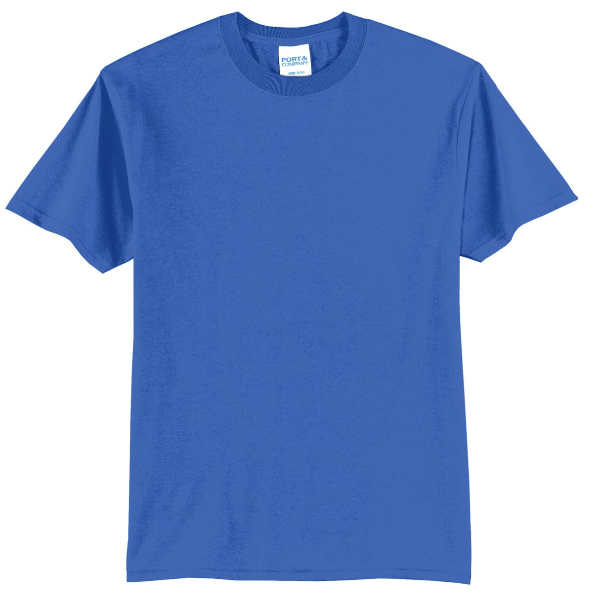 Port & Company Core Blend Tee.  PC55 Royal