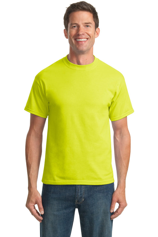 Port & Company Tall Core Blend Tee. PC55T Safety Green Tall