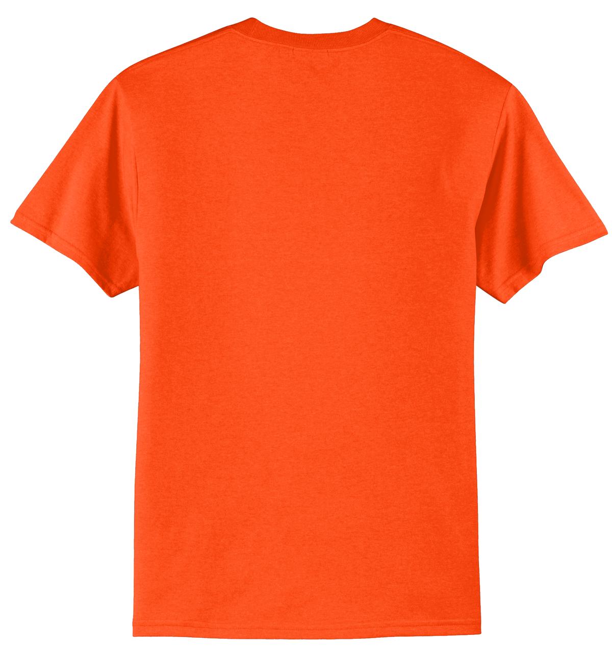 Port & Company Tall Core Blend Tee. PC55T Safety Orange Tall