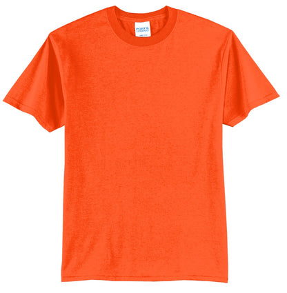 Port & Company Tall Core Blend Tee. PC55T Safety Orange Tall