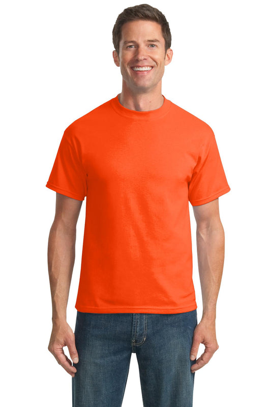 Port & Company Tall Core Blend Tee. PC55T Safety Orange Tall