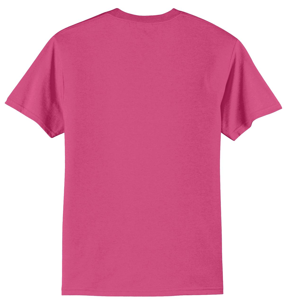 Port & Company Core Blend Tee.  PC55 Sangria