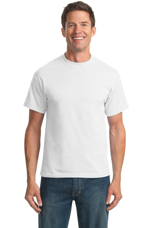 Port & Company Tall Core Blend Tee. PC55T White Tall