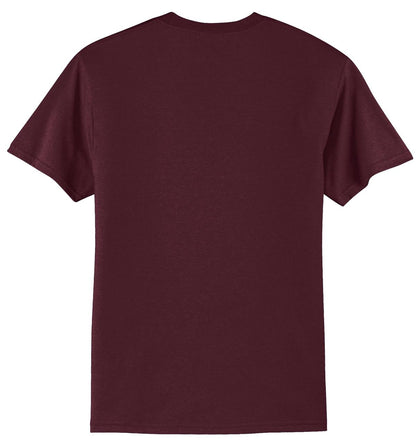 Port & Company Core Blend Tee.  PC55 Athletic Maroon