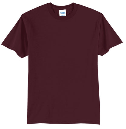 Port & Company Core Blend Tee.  PC55 Athletic Maroon